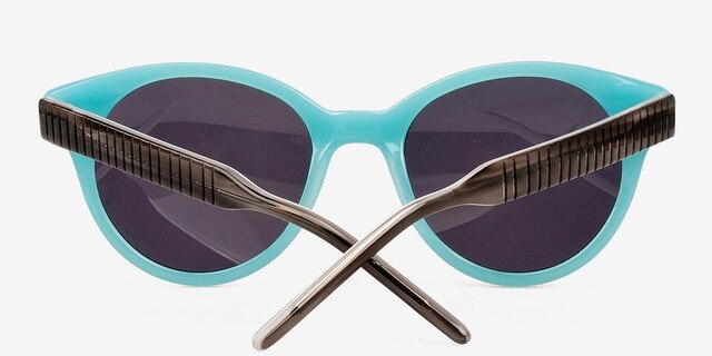 Angie Blue AcetateSunglass Frames from EyeBuyDirect, Closed View