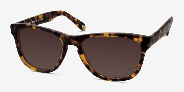 Malibu Brown & Tortoise AcetateSunglass Frames from EyeBuyDirect, Angle View
