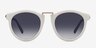 Milano White AcetateSunglass Frames from EyeBuyDirect, Front View