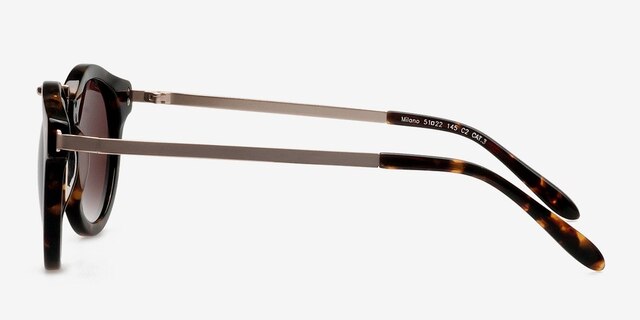 Milano Brown & Tortoise AcetateSunglass Frames from EyeBuyDirect, Side View