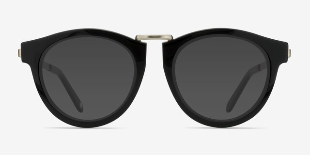 Milano Black AcetateSunglass Frames from EyeBuyDirect, Front View