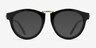 Milano Black AcetateSunglass Frames from EyeBuyDirect, Front View