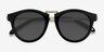 Milano Black AcetateSunglass Frames from EyeBuyDirect, Closed View
