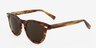 Newport Brown & Strip AcetateSunglass Frames from EyeBuyDirect, Angle View