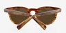 Newport Brown & Strip AcetateSunglass Frames from EyeBuyDirect, Closed View