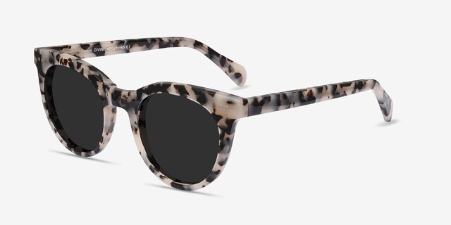 Divine Gray & Tortoise AcetateSunglass Frames from EyeBuyDirect, Angle View