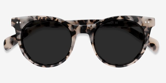Divine Gray & Tortoise AcetateSunglass Frames from EyeBuyDirect, Closed View