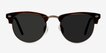 The Hamptons Brown Golden Acetate, MetalSunglass Frames from EyeBuyDirect, Front View