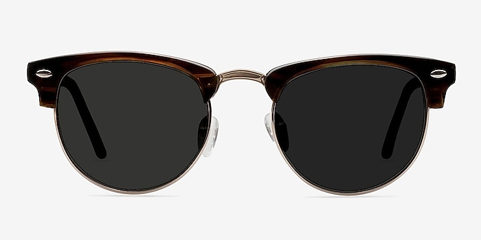The Hamptons Brown Golden Acetate-metal Sunglass Frames from EyeBuyDirect