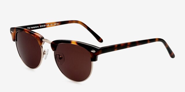 The Hamptons Golden Tortoise Acetate-metalSunglass Frames from EyeBuyDirect, Angle View