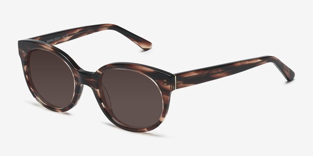 Matilda Brown & Tortoise AcetateSunglass Frames from EyeBuyDirect, Angle View