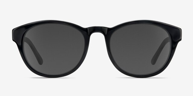 Coppola Black AcetateSunglass Frames from EyeBuyDirect, Front View
