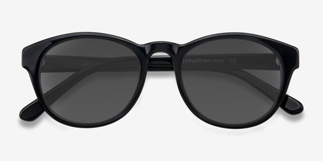 Coppola Black AcetateSunglass Frames from EyeBuyDirect, Closed View