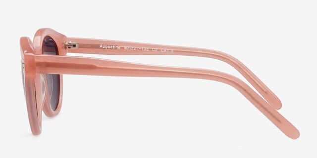 Augustine Pink PlasticSunglass Frames from EyeBuyDirect, Side View