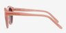 Augustine Pink PlasticSunglass Frames from EyeBuyDirect, Side View