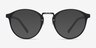Millenium Matte Black PlastiqueSoleil de Lunette de vue d'EyeBuyDirect, Vue de Face