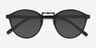 Millenium Matte Black PlastiqueSoleil de Lunette de vue d'EyeBuyDirect, Vue Rapprochée
