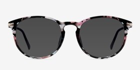 Monroe Pink/Floral Plastic-metal Soleil de Lunette de vue d'EyeBuyDirect, Vue de Face