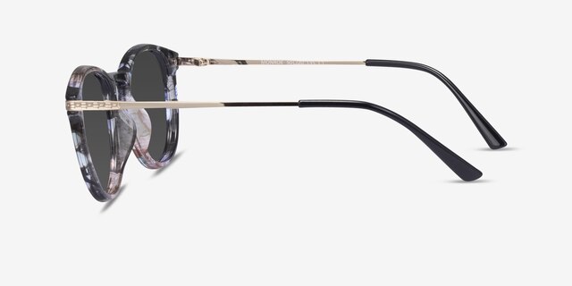 Monroe Pink & Floral Plastic-metalSunglass Frames from EyeBuyDirect, Side View