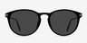Monroe Black Silver Plastic-metalSunglass Frames from EyeBuyDirect, Front View