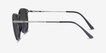Monroe Black Silver Plastic, MetalSunglass Frames from EyeBuyDirect, Side View