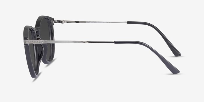 Monroe Black Silver Plastic-metal Sunglass Frames from EyeBuyDirect