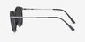 Monroe Black Silver Plastic-metalSunglass Frames from EyeBuyDirect, Side View