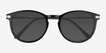Monroe Black Silver Plastic, MetalSunglass Frames from EyeBuyDirect, Closed View