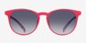 Deja Vu Pink PlasticSunglass Frames from EyeBuyDirect, Front View