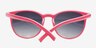 Deja Vu Pink PlasticSunglass Frames from EyeBuyDirect, Closed View