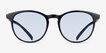 Deja Vu Black PlasticSunglass Frames from EyeBuyDirect, Front View