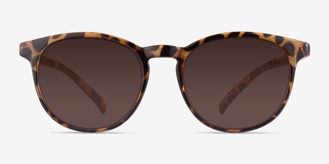 Deja Vu Brown & Tortoise PlasticSunglass Frames from EyeBuyDirect, Front View
