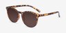 Deja Vu Brown & Tortoise PlasticSunglass Frames from EyeBuyDirect, Angle View