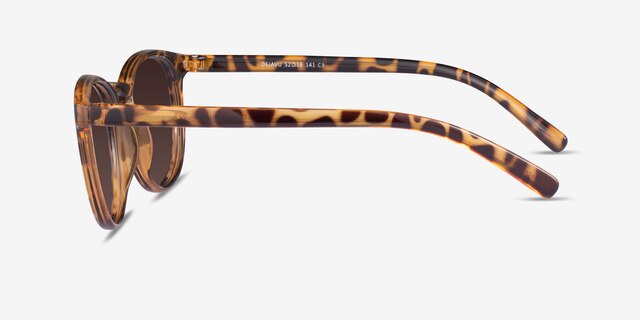 Deja Vu Brown & Tortoise PlasticSunglass Frames from EyeBuyDirect, Side View