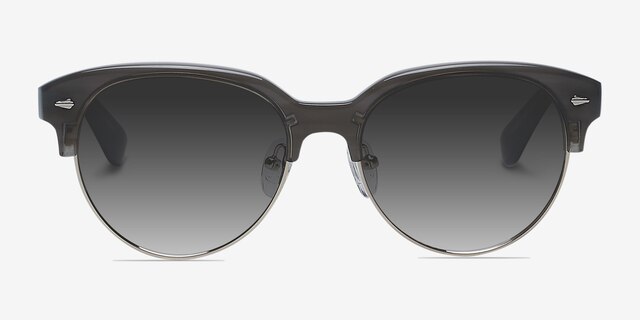 Carven Gris PlastiqueSoleil de Lunette de vue d'EyeBuyDirect, Vue de Face