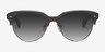 Carven Gris PlastiqueSoleil de Lunette de vue d'EyeBuyDirect, Vue de Face