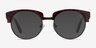 Simone Red PlasticSunglass Frames from EyeBuyDirect, Front View