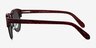 Simone Red PlasticSunglass Frames from EyeBuyDirect, Side View