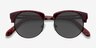 Simone Red PlasticSunglass Frames from EyeBuyDirect, Closed View