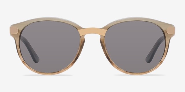 Wynwood Gray & Golden AcetateSunglass Frames from EyeBuyDirect, Front View