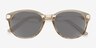 Wynwood Gray & Golden AcetateSunglass Frames from EyeBuyDirect, Closed View