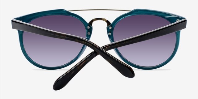 Paloma Blue & Tortoise PlasticSunglass Frames from EyeBuyDirect, Closed View
