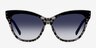 Madrid Black & Tortoise PlasticSunglass Frames from EyeBuyDirect, Front View