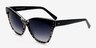 Madrid Black & Tortoise PlasticSunglass Frames from EyeBuyDirect, Angle View