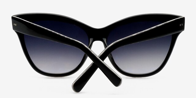Madrid Black & Tortoise PlasticSunglass Frames from EyeBuyDirect, Closed View