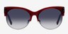 Venice Red PlasticSunglass Frames from EyeBuyDirect, Front View