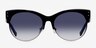 Venice Black PlasticSunglass Frames from EyeBuyDirect, Front View