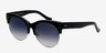 Venice Black PlasticSunglass Frames from EyeBuyDirect, Angle View