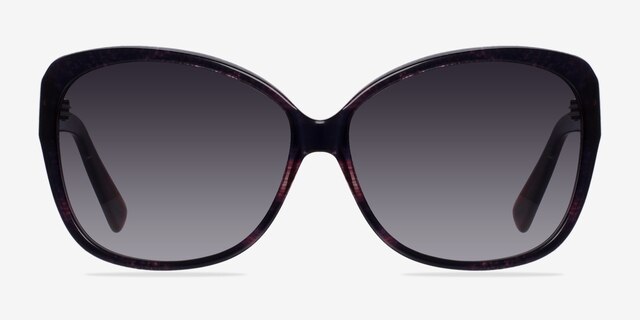 Sevilla Brown PlasticSunglass Frames from EyeBuyDirect, Front View