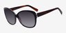 Sevilla Brown PlasticSunglass Frames from EyeBuyDirect, Angle View
